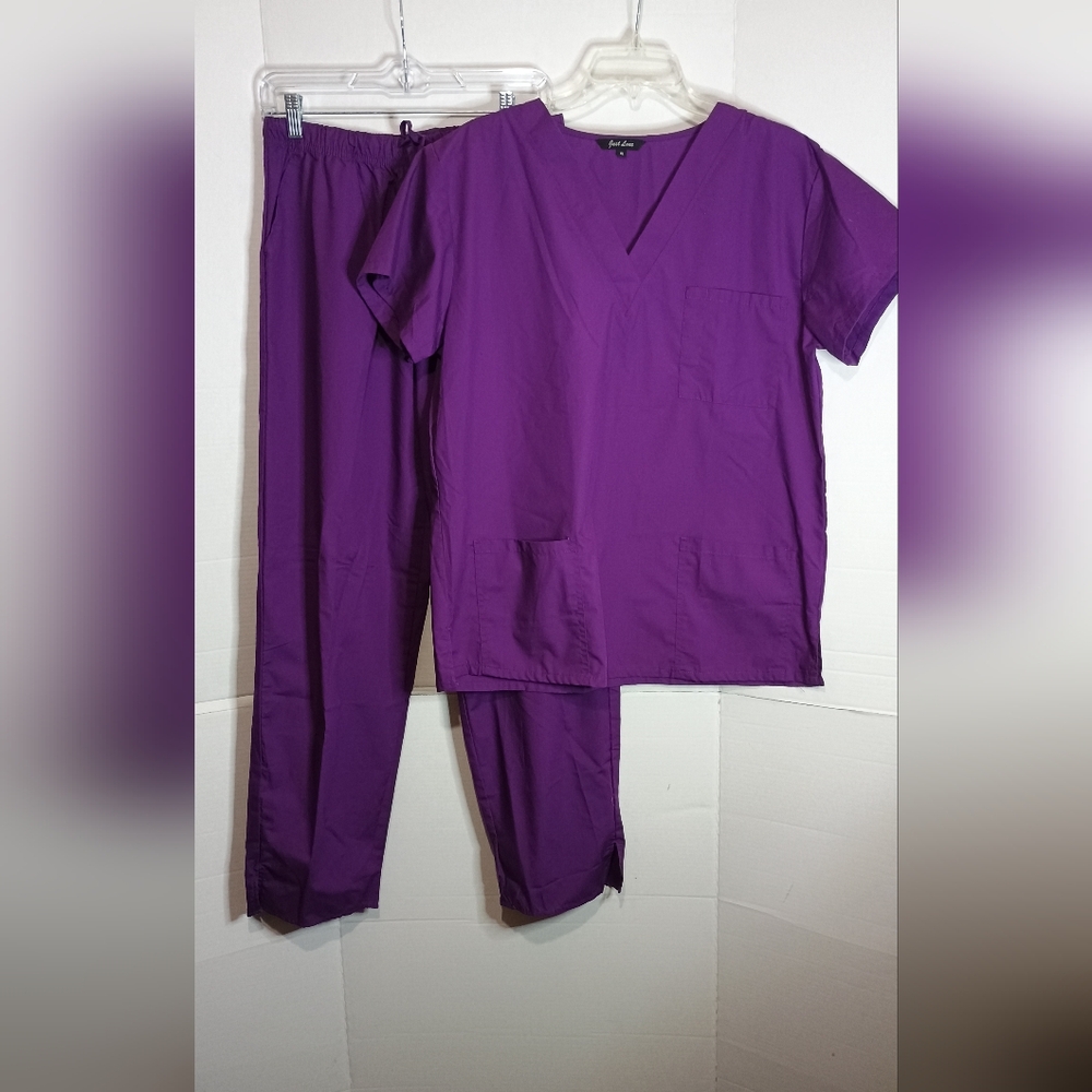 Just Love Purple Women's Scrub Set Size XL